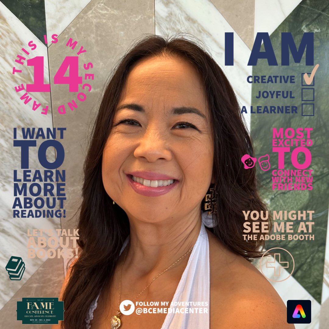 BCEMediaCenter's tweet image. Learning so much with @Adobe @FloridaMediaEd #FAME22 #AdobeEduCreative @BCEBobcat @collierschools @CCPSPLII #learningwhilehavingfun