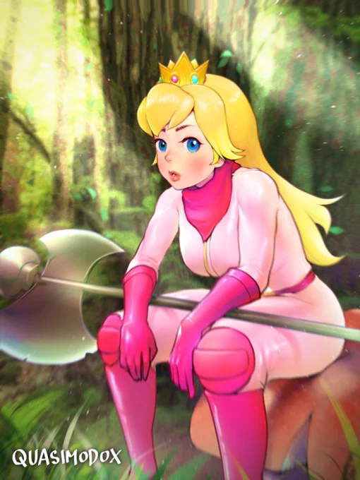 Princess Peach in Super Mario Movie Battle Costume (edited) 