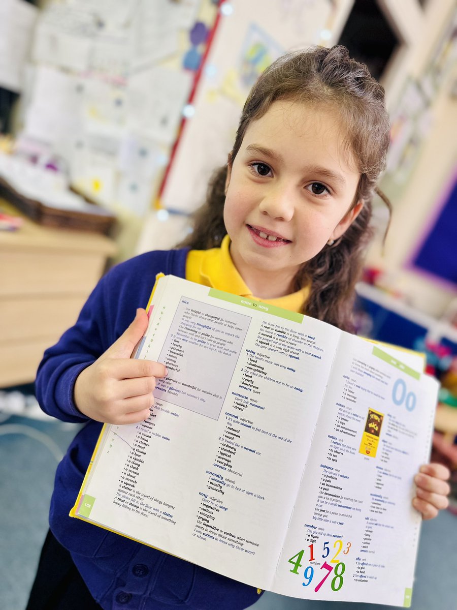 Well done to this child today who wanted to up-level her vocabulary and improve her writing. She independently decided to find and use a thesaurus to help her! 💛 <a href="/LHSWriting/">Ms Wilson</a> <a href="/LHS_Watford/">Laurance Haines School</a> <a href="/HeadLHS/">Head@LauranceHaines</a>