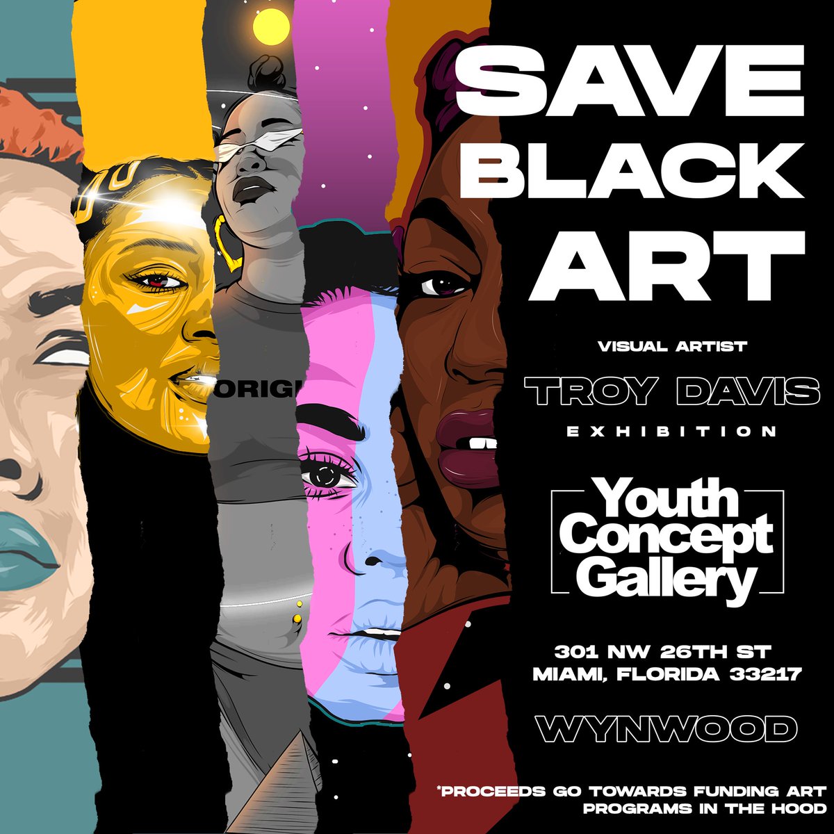 TroyDavis__'s tweet image. Check out my Art Collection at #SaveBlackArt Exhibition @ Youth Concept Gallery #ArtBasel #miami