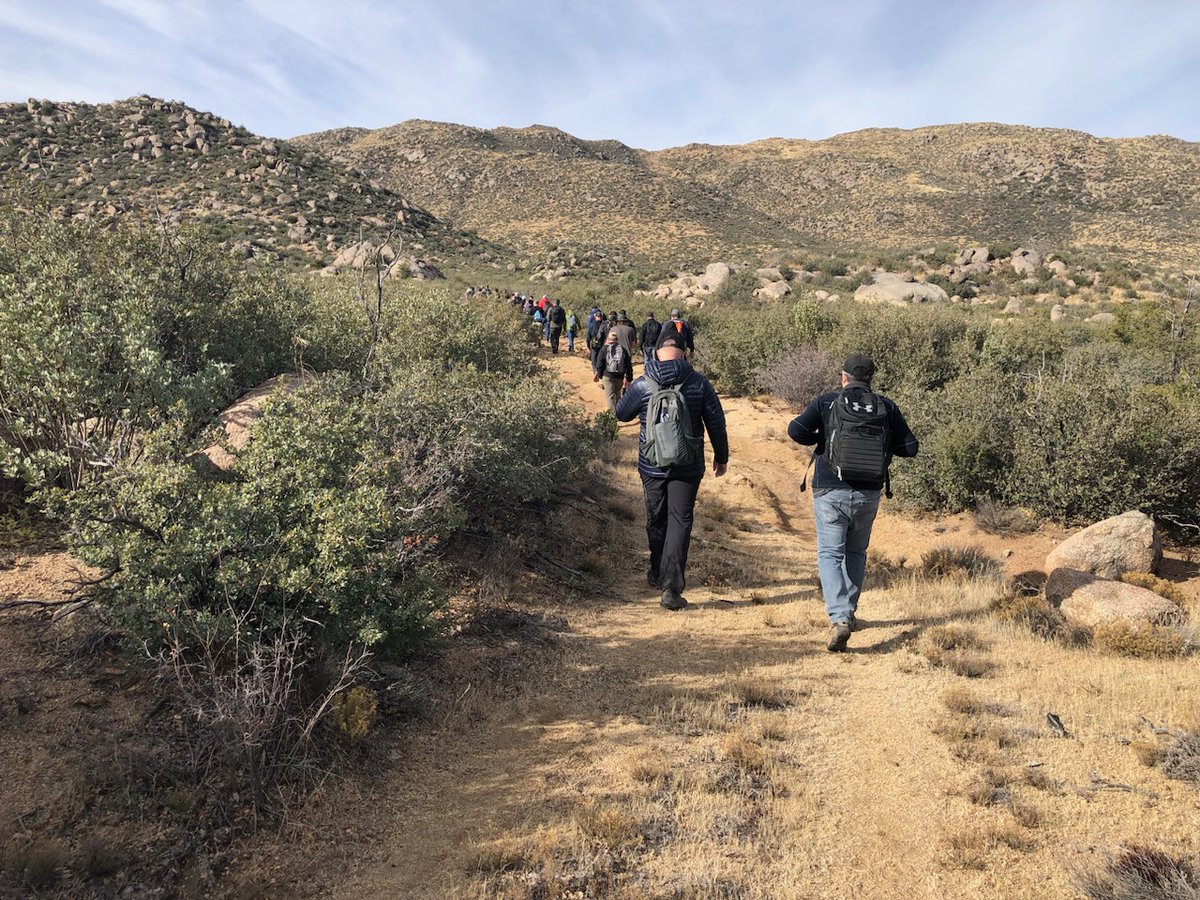 WFLeaders's tweet photo. @BLMFire Yarnell Hill Fire Site Visit: Road Granite Mtn. IHC drove into the fire.

[Photo: BLM]

#fireleadership #honorthroughlearning #YarnellHill https://t.co/wltOdYthrA