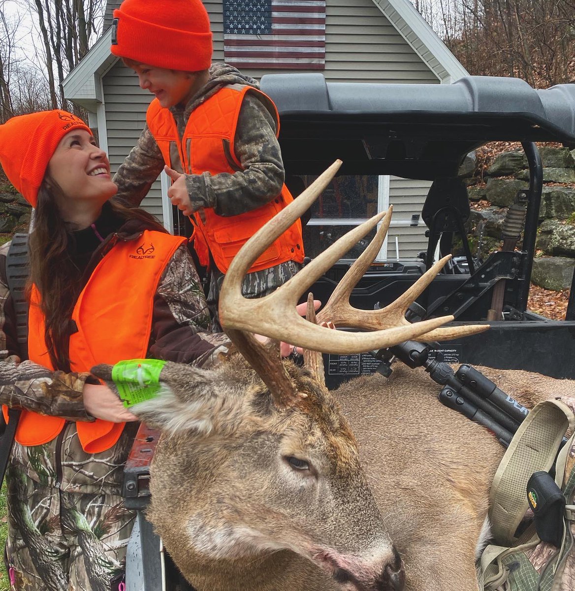 NateHosie's tweet photo. With the million other things you can be doing in your day thanks for choosing a deer stand with me I love sharing the woods with you and love you and our boys with all my heart! #Pennsy #WifeyCanShoot #LetThePowderBurn #huntemup #mancave #homewoods https://t.co/tMXagNxwoe