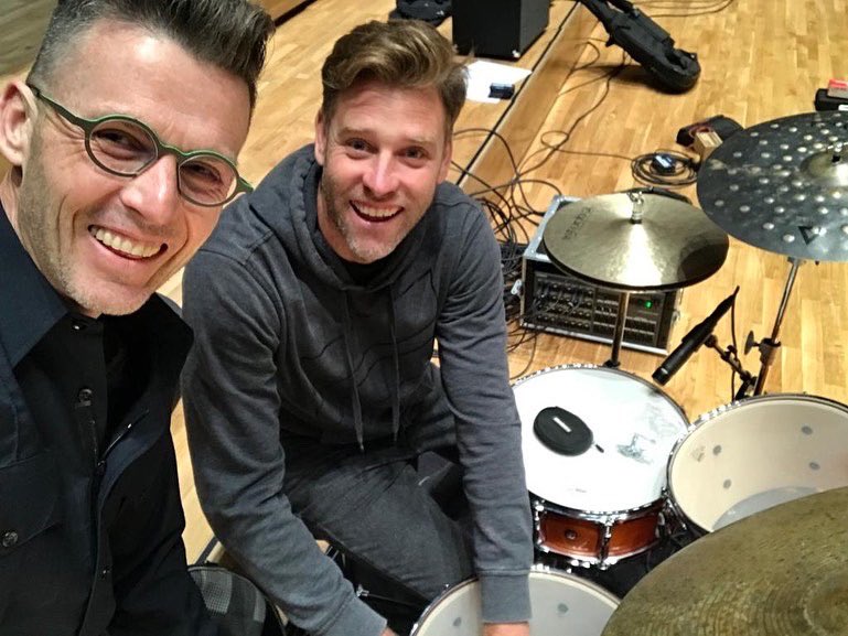 JCrossleyMusic's tweet photo. Audio and video setup time with video wiz Donald Swanepoel and drummer @jonno_sweetman….. it’s on 

Free tickets available to book from @TungAuditorium for tomorrow’s show at 7.30pm for the launch of #inhale https://t.co/BeUkhLBMta