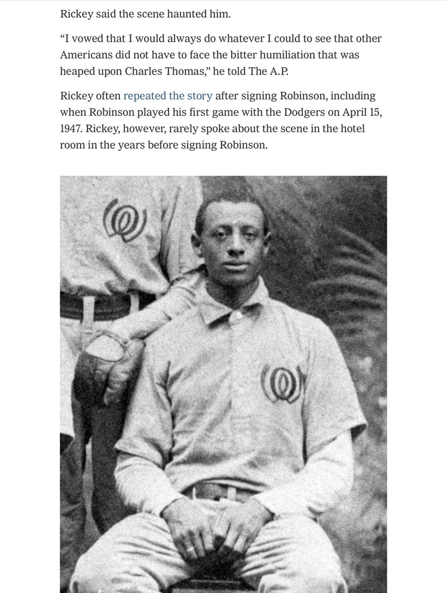 axidentaliberal's tweet image. Jerry Jones was on the front lines of discrimination as a young man

Years later he criticized Kaepernick’s protest against racism &amp;amp; participated in the NFL’s blackball of the QB

Branch Rickey was so haunted by discrimination he saw as a young man

That he integrated baseball