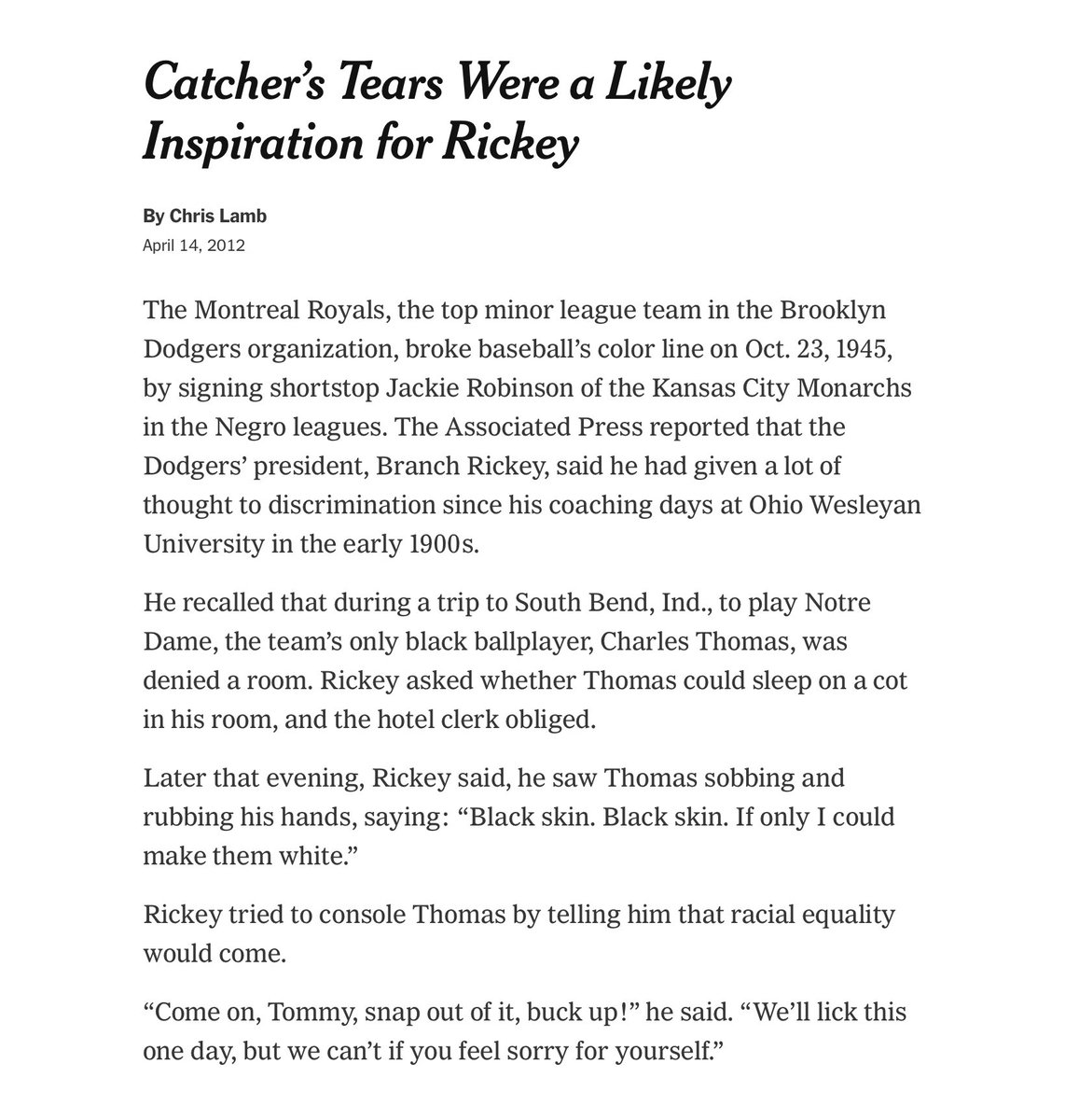 axidentaliberal's tweet image. Jerry Jones was on the front lines of discrimination as a young man

Years later he criticized Kaepernick’s protest against racism &amp;amp; participated in the NFL’s blackball of the QB

Branch Rickey was so haunted by discrimination he saw as a young man

That he integrated baseball