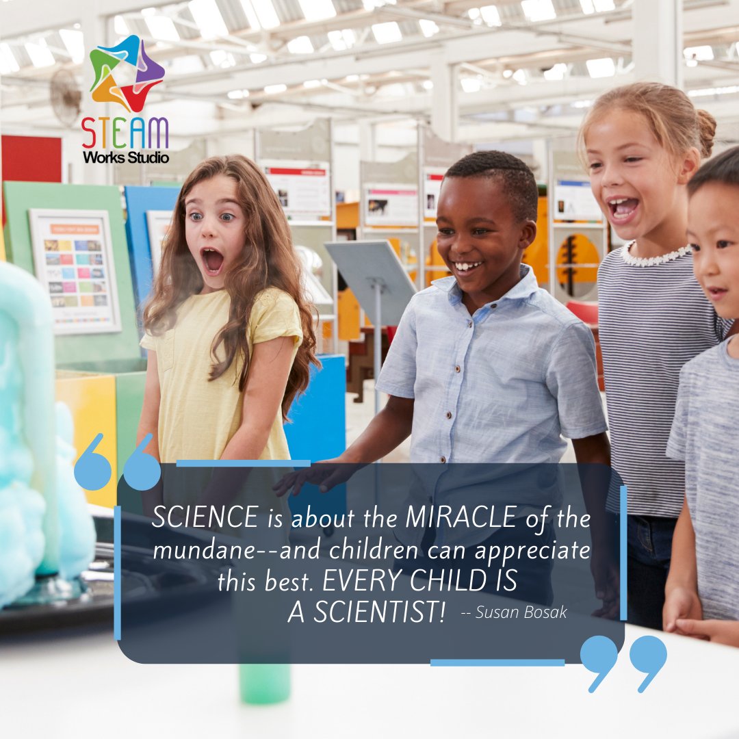 steamworks_bc's tweet photo. #ThursdayThoughts #quoteoftheday #STEM #STEAM #steameducation #stemeducation #science #scientists #youngscientists #chemistry #physics #biology #ecology #computerscience #biochemistry #aerospace #rocketry #kidsforscience https://t.co/4Pcp1w1dlb