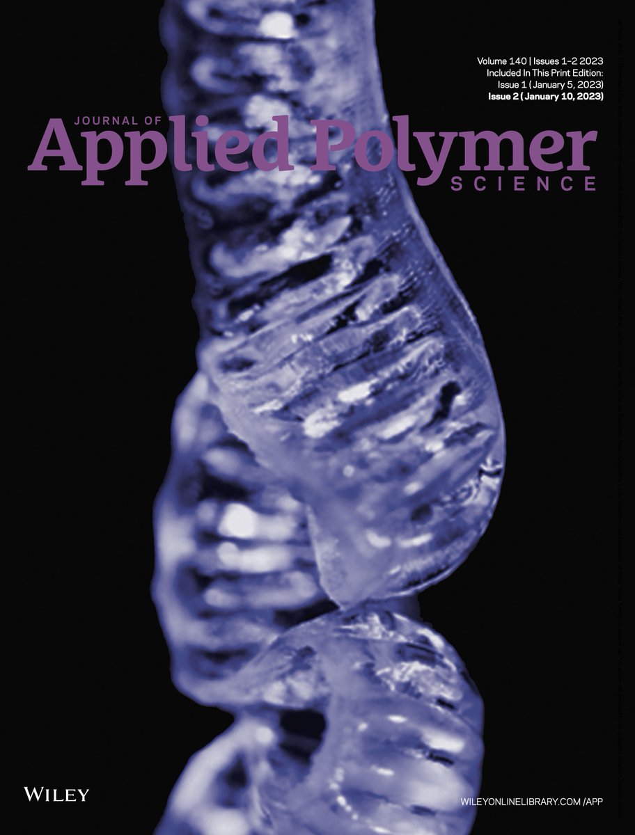 Science is also art: always a pleasure to make it to the journal cover! 😊

Cover: onlinelibrary.wiley.com/doi/epdf/10.10…
Article here: onlinelibrary.wiley.com/doi/10.1002/ap…

Trivia: the photo was taken inline during a capillary rheometry experiment!

#meltflowinstabilities #nonlienar_phenomena #rheology