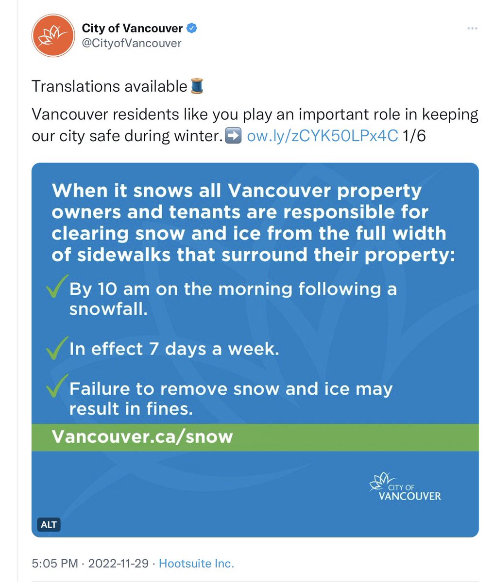 @CityofVancouver Could @CityofVancouver provide
stats on fines levied since
Gregor Robinson brought in
that sidewalk snow by-law?
===
Total $$$ by year
would fit into one tweet …
===
#MatterOfPublicInterest
#EmptyThreatTesting 
#vanpoli