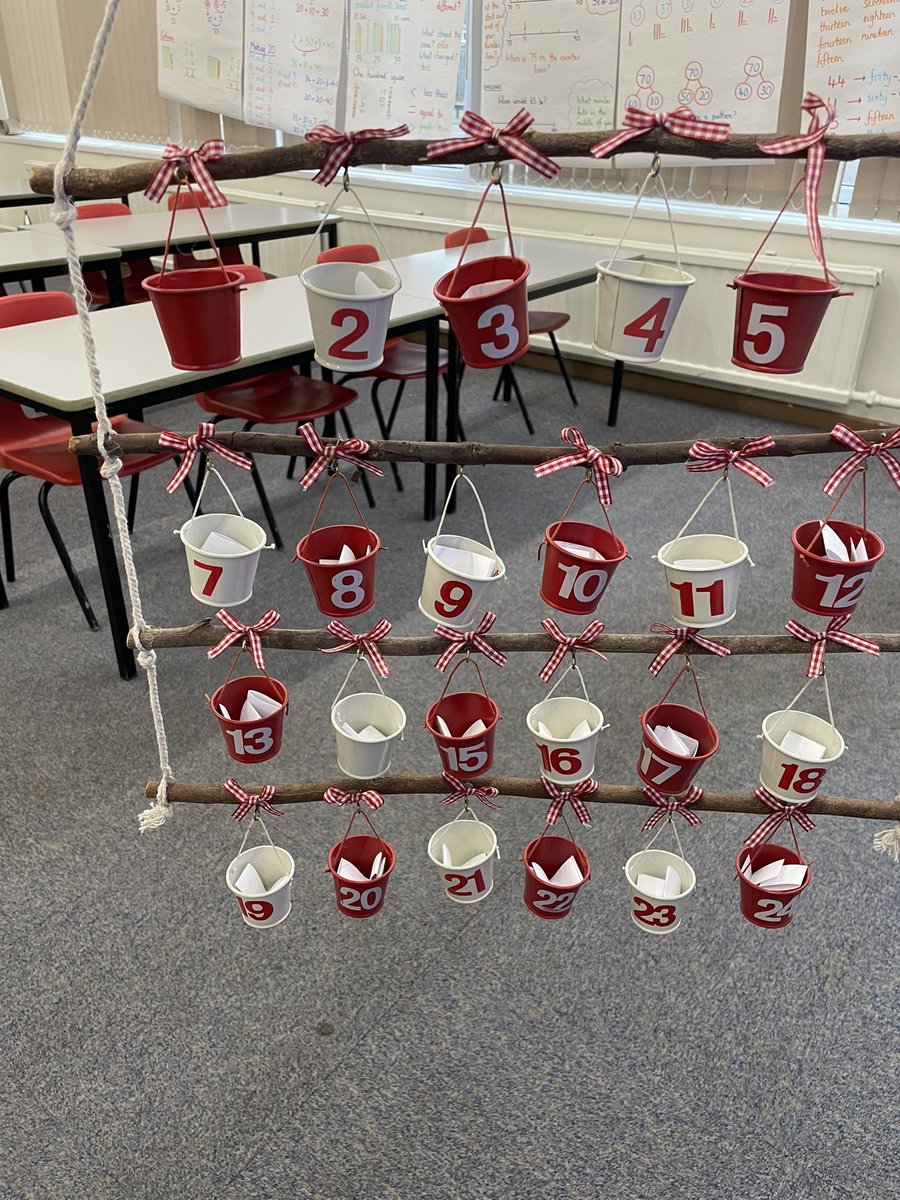 FairfieldAcad's tweet photo. A twist on the usual advent calendar 📆 ‘acts of kindness’ challenges to be completed by the class each day along with a chocolate treat hunt🎄#Year2 #Dahlclass https://t.co/EYiK38KbP3