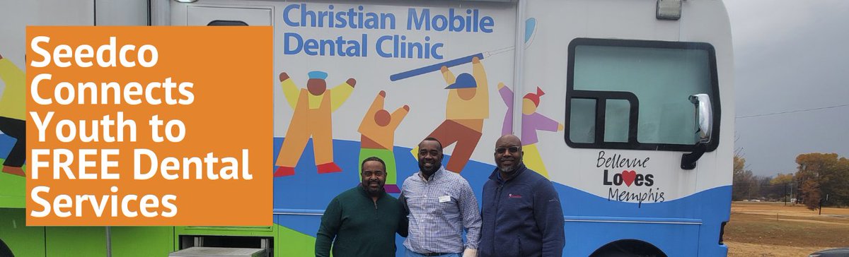 Seedco_org's tweet photo. Seedco's Mid-South Office partnered with Bellevue Baptist Mobile Dental Clinic &amp; Family Life Fellowship to connect Western TN youth to free dental services this week! #SeedcoServes #Dental #Tennessee
https://t.co/bHdyawYoYZ https://t.co/8NVkb0uZGn