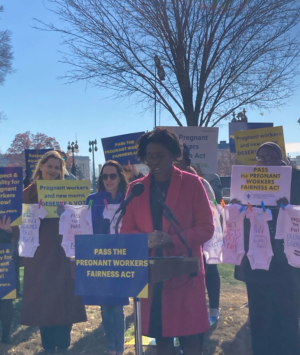 ABetterBalance's tweet image. The Pregnant Workers Fairness Act “is a key part of addressing the Black maternal health crisis.” Thank you, @RepUnderwood! We must #PassPWFA without delay.