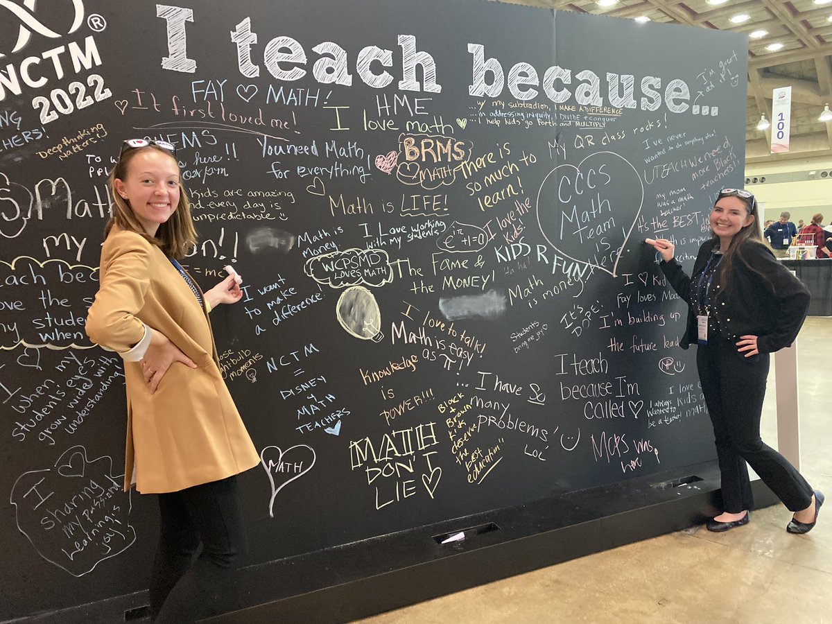 missbilich's tweet photo. Can you tell we love math?!?! ๐คฉ#mathematician #mathismagic #NCTMBALT22 @NCTM https://t.co/mbbu9flMot