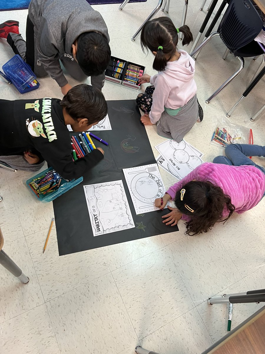 FabulouslyFirst's tweet image. Group animal research reports! We are researching, collaborating, and having so much fun while doing it! 🤩📝@NISDFields @NISD