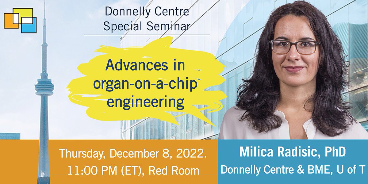 A great opportunity to hear #UofTEPIC member @milicaruoft share her research on organ engineering! 