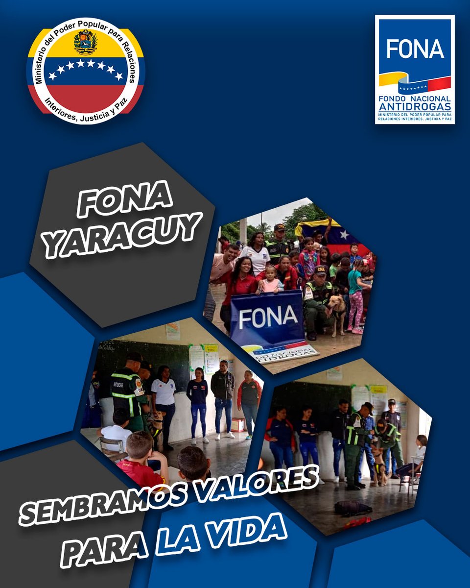 FONA_oficial's tweet photo. #FonaYaracuy y #SUNAD desde la Escuela Básica Alicia Pietri de caldera realizaron conversatorio sobre los valores, fortaleciendo la convivencia escolar, asimismo se finalizó con una demostración de destrezas canina con el apoyo de la #URIA40 Dirigido a los niños y niñas https://t.co/3SH72i9Cfj