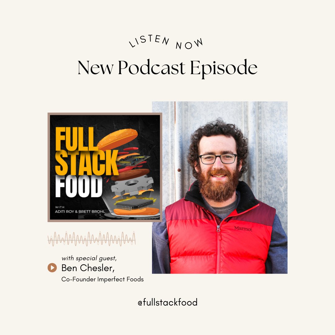 Full Stack Food (@fullstackfood) on Twitter photo Season 2 of Full Stack Food is live with guest Ben Chesler, one of <a href="/imperfect_foods/">Imperfect Foods</a> co-founders. Listen now on all your fave podcast platforms ->
podcasts.apple.com/lt/podcast/can… Season 2 of Full Stack Food is live with guest Ben Chesler, one of <a href="/imperfect_foods/">Imperfect Foods</a> co-founders. Listen now on all your fave podcast platforms ->
podcasts.apple.com/lt/podcast/can…