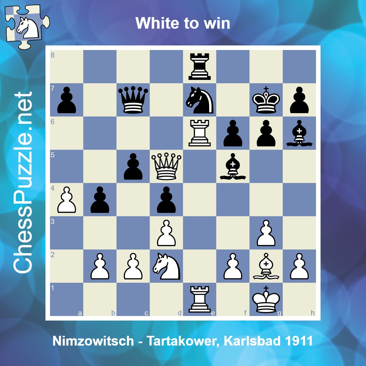 True_Unbeliever on X: A beautiful puzzle from Chess Tempo. White to play  and win.  / X