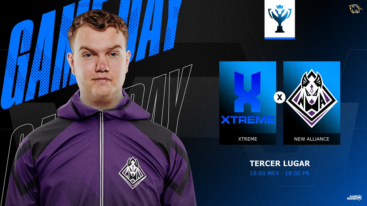 AGMaster_League's tweet photo. 𝗖𝗥 × 𝗧𝗘𝗥𝗖𝗘𝗥 𝗟𝗨𝗚𝗔𝗥 🔰
El día de hoy tenemos este increíble encuentro con dos de los mejores equipos en esta edición🔥.
🔵 @Extreme_Teamtbd 🆚 @NewAlliance_GG 🟣
16hrs🇲🇽 | 17hrs🇵🇪 | 18hrs🇵🇷
¿Quién de ellos se llevara el tercer lugar?
#MLP5 https://t.co/m0gVOeVzMV