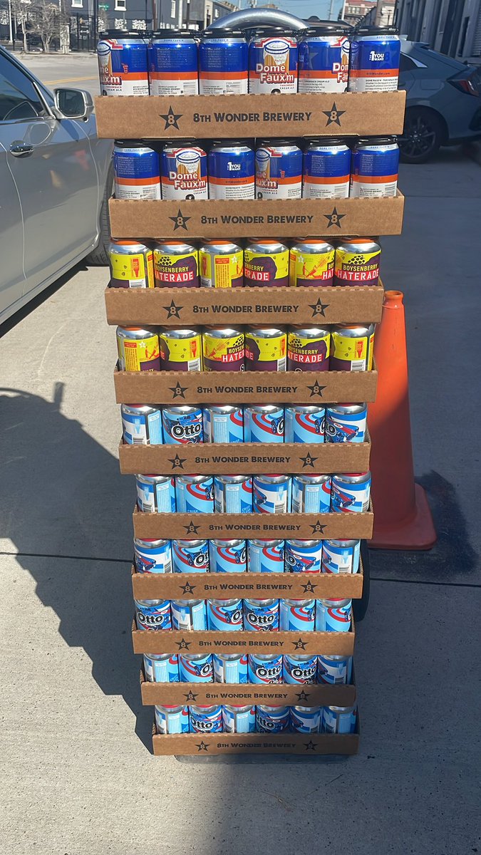 UTSABirdGang's tweet photo. Loading up for tomorrow with @8thWonderBrew #UTSA #BirdsUp https://t.co/GbL47pj4MG