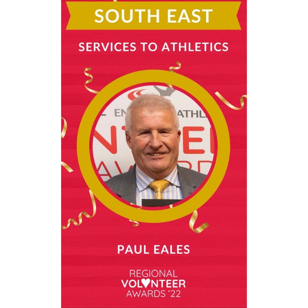 Well done to our MD <a href="/PaulEales/">Paul Eales</a> on winning the <a href="/EnglandAthletic/">England Athletics</a> South East Services to Athletics Award.

Paul has been part of the sport for many years first as an international marathon runner and has been fundamental in the development of Athletics across the South East.