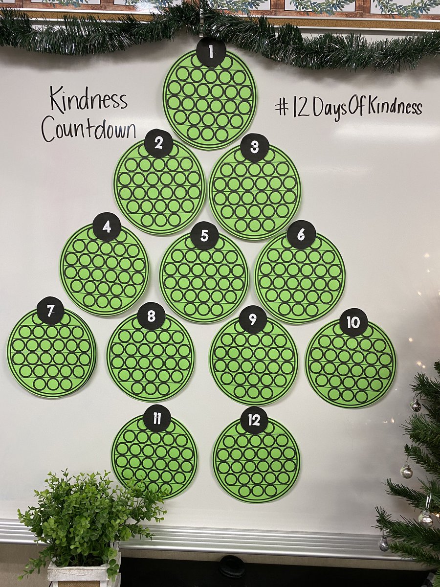 crystalbayley's tweet photo. Our Kindness Countdown is up and ready! Looking forward to our #12DaysOfKindness! 🤩 https://t.co/ztR6PzyhnJ