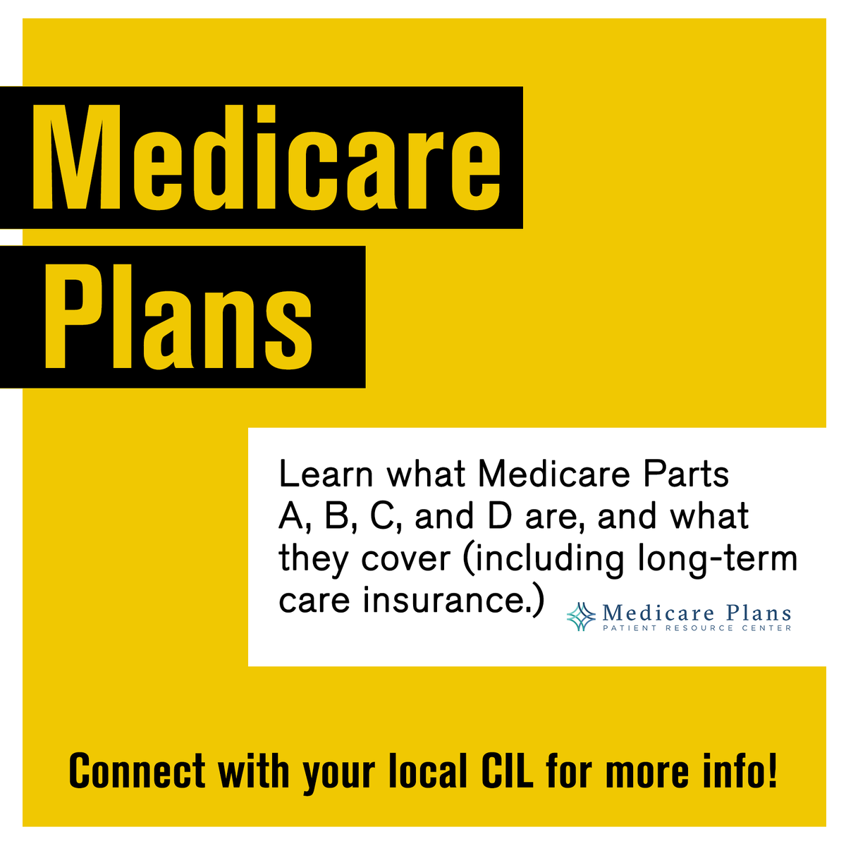 michiganspil's tweet image. Are you eligible for Medicare? Learn what Medicare Parts A, B, and C, and D are, what they cover (including long-term care insurance), and more at MedicarePlans.com or connect with your local CIL for additional information.