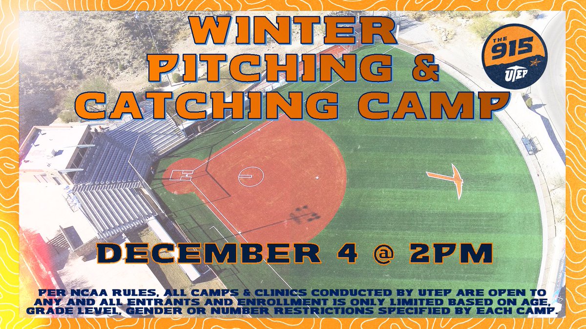 Last chance Miner fans, registration closes tomorrow! Ages 9 and up!! Sign up while you still have time! 

camps.jumpforward.com/UTEPSOFTBALL?f…