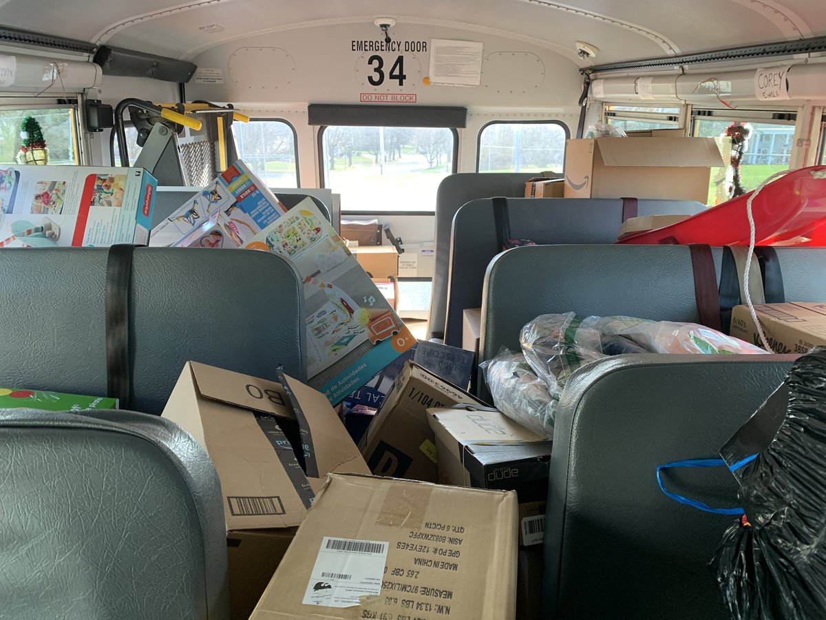 One mini bus stuffed! And three more weekends to go! The BASD “Stuff the Bus” project is already a huge success. Our new goal is to stuff two full size buses. Way to go, team! <a href="/BethlehemAreaSD/">BASD</a>