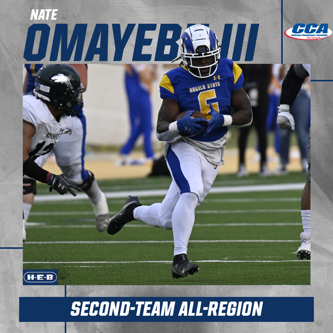 angeloathletics's tweet photo. Earning Second-Team All-Region were Nate Omayebu III, Weston Bauer, Micah Flowers, and K'hari Watson! #PullTheRope https://t.co/aAdYu7cTEW