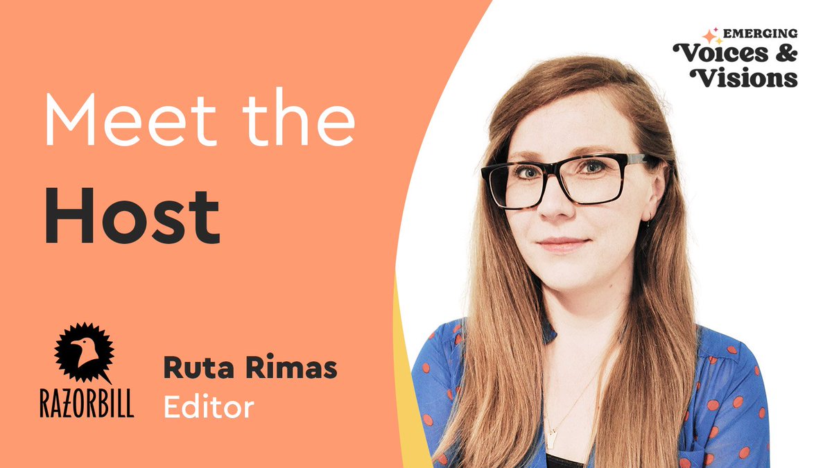 EmergeVoicePYR's tweet photo. Super excited to announce the host for this year's Picture Book Webinar! You may recognize her from the '21 event :) Ruta Rimas of Razorbill Books! Stay tuned for our panelist reveals, coming later today and tomorrow! https://t.co/DmqinQnyCc