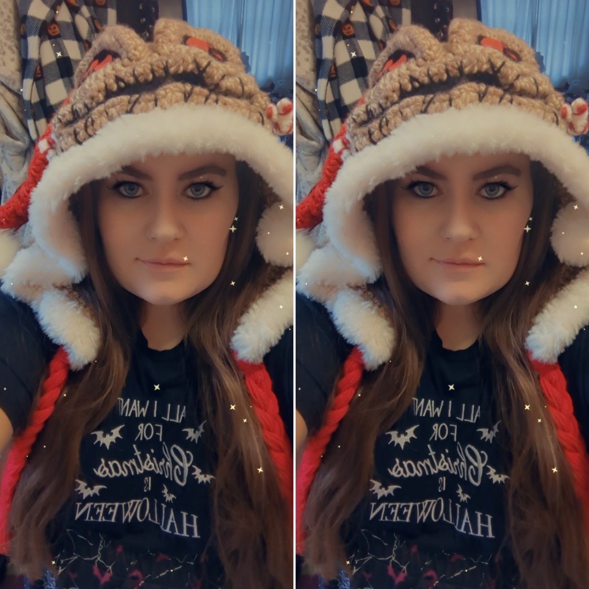 Rachiieeeeeeeee's tweet photo. 🖤💀 Happy 1st December fam 💀🖤💀 Seasons Creepings 💀🖤 hope everyone has a scarily festive month ahead, big love to you all 🎃🖤 #marblesonstream #donttouchmypumpkin #twitchgirls https://t.co/oeTmxNgb0Y