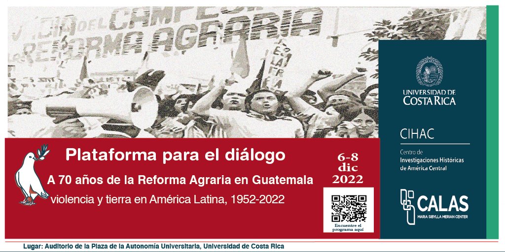 CalasCenter's tweet photo. Recordamos que pueden acceder, de forma libre y gratuita, a los debates de la #PlataformaParaElDiálogo acerca de las transformaciones del ámbito rural en #AméricaLatina.
📍 En @UniversidadCR
📆 Del 6 - 8 Dic.
📝 Programa: https://t.co/ia4m3GvEqv
#AgendaCALAS #CopingWithCrises https://t.co/EDMvsPMCag