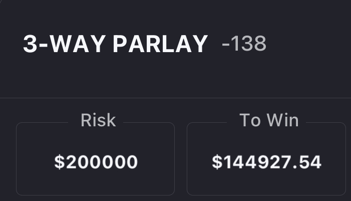 blazer_vegas's tweet photo. 🚨$200,000 LOCK OF THE CENTURY🚨

WE GOT A 200K LOCK BANKROLL BUILDER

Want it❓⬇️
-Follow @blazer_vegas 
-Like AND Retweet

When this tweet gets 250 combined likes and Retweets, I will tweet it out for FREE‼️

#GamblingTwitter #NCAAB #NCAABPicks #NCAA https://t.co/WKOc6DPShA