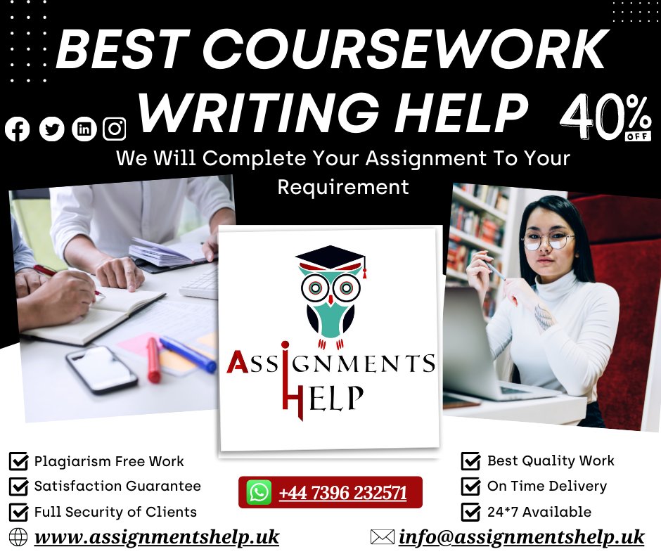 AssignmentsHe59's tweet image. Be confident! Because you choose our Best Coursework Writing Help Services.
Order Your Assignment Now!
#courseworkhelp #courseworkwritinghelp #onlinecourseworkwritinghelp #managementassignmentwritinghelp #businessassignmenthelp #assignmentshelp