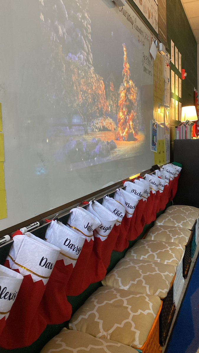 Christmas stocking have been hung with care. We have even had a few ‘elves’ stop by with treats.