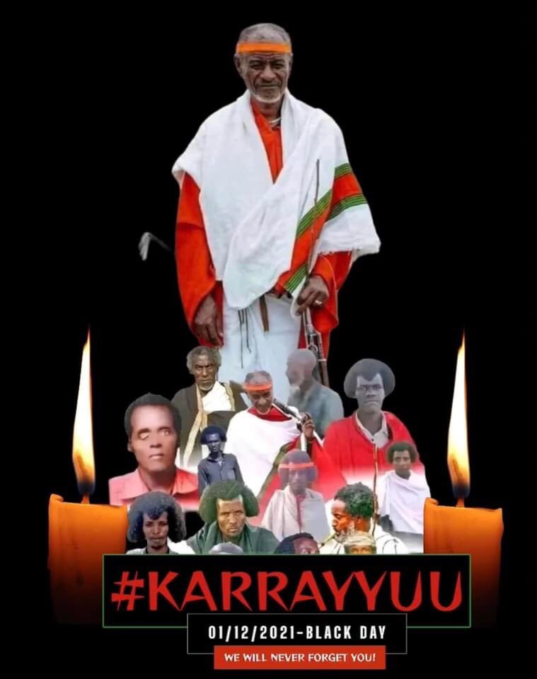A year ago on this day, Dec. 1, 2021, security forces of Ethiopia’s regime summarily executed 14 members of the Karrayyu Oromoo Gadaa leadership including the Abbaa Gadaa himself. One year on, the perpetrators of these cold blood killings haven’t been brought to justice.
