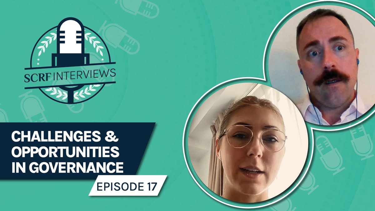 SCRForum's tweet photo. In this week's #SCRFInterviews #podcast episode, @bbeats1 of @SCRForum continues the 7-part series w/ the @block_science team, talking #governance challenges & opportunities w/ @IncompleteRules and @kelsiemvn. Watch below or on any major podcast platform: https://t.co/STDm8gyik8 https://t.co/dWFiwayrp0