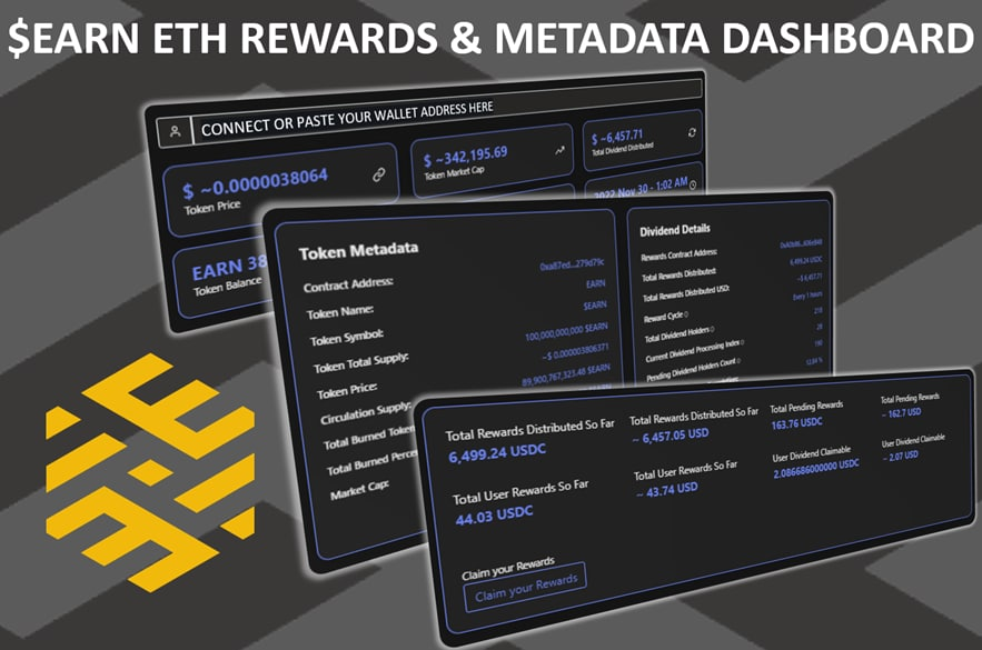 EarnFiCoin's tweet photo. 🚨🚀#Everearn Dashboard updated to include $USDC $ETH rewards and $EARN metadata🚀🚨

🚀https://t.co/Va7KFQdKBI🚀
⚡️11% $BUSD💥11% $USDC⚡️

@PauliePassive @KryptKing_ @CoinCanny @CryptoAVA_ @Diamondxbtee @MikeThaInvestor @Pixel_Degen @PoocoinBSC @SquidGrowJoe #Everearnarmy https://t.co/UG97CkHgdI