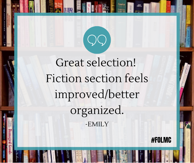 FOLMC's tweet photo. Thanks, Emily! We love our customers. Have you shopped at our Rockville and/or Wheaton Bookstore lately? Leave us a note and tag #FOLMC. https://t.co/izkLO4wEQk