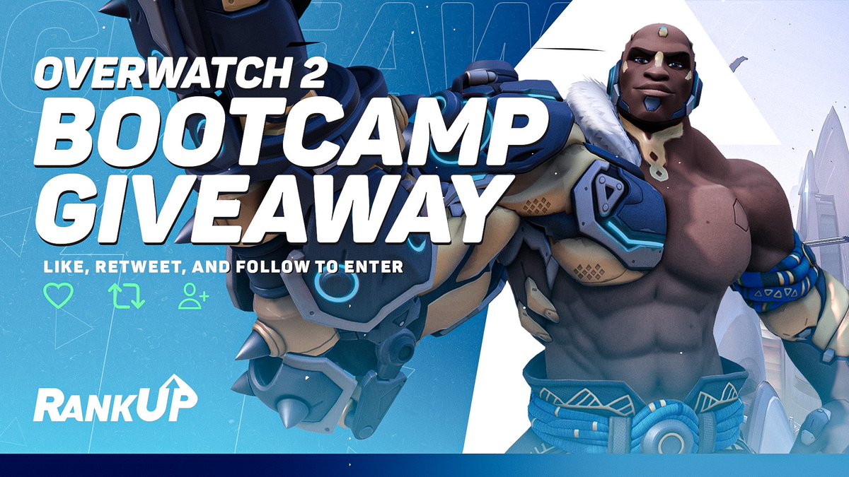 RankUp_GG's tweet image. RankUp Giveaway 📢 ❗️

We are giving away one FREE entry into our upcoming Overwatch 2 Bootcamp! Learn more about the new heroes, gamemodes and meta with @natterOW 

To Enter:
➡️ Like AND retweet this post
➡️ Follow @RankUp_GG

Ends on Friday, December 2nd @ 11:59PM ET