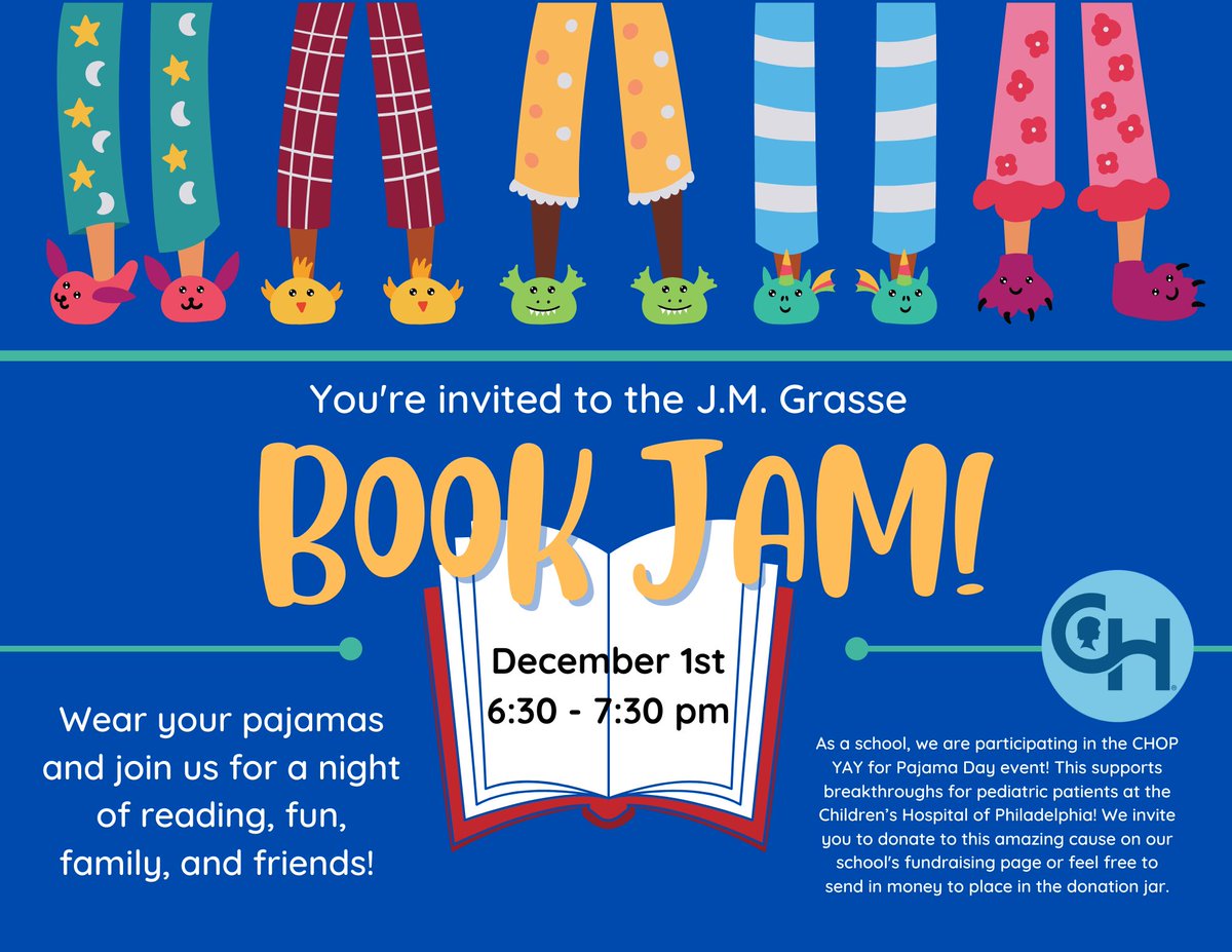 MulloyMrs's tweet photo. What can be more exciting!! Jammies, Read Alouds, Snacks, Book Fair and so many Grasse Families attending. @PSDGrasse @ChildrensPhila https://t.co/WJp5Oc2oVT