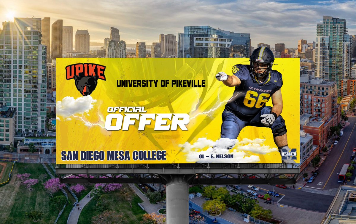 SDmesafootball's tweet photo. Congratulations to Olympian OL - @Ethan_Nelson60 on his official offer right now from @upike #gettinplayersout @BallCoachGW @CoachChevSD @fearthemecca @scfafootball @EC_Preps_SD @Daygofootball @sdfootball @CoachFarrarMesa @CoachArchie_ @PeoplsLibrarian Player 📸 @Nicole2Noel https://t.co/RssONHemkl