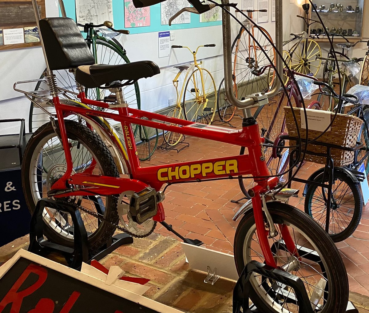 HarlowMuseum's tweet photo. Our lovely Raleigh Chopper was stolen from the museum this morning, please help us to recover it.

#HarlowMuseum #StolenChopper #TooHotToHandle https://t.co/vRg7boXqk1