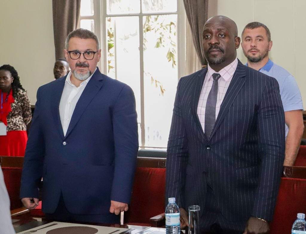 KenyaBoxing's tweet photo. BFK and Africa Zone 3 Nations Boxing President Mr. Anthony "Jamal" Otieno together with other Boxing leaders joined IBA President Mr. Umar Kremlev in his tour of Uganda earlier today. https://t.co/LwzhtRtr5S