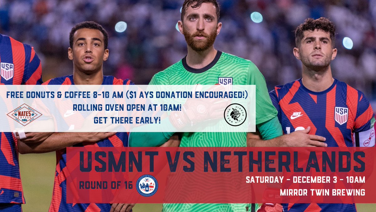 AOLexington's tweet photo. 🍺🍹MTB (both buildings) 8 AM
☕🍩Free coffee/donuts 8-10 AM
💁‍♂️$1 AYS donation encouraged 👆
🍕 Rolling Oven 10 AM
⚽ Kick-off 10 AM
GET. THERE. EARLY! https://t.co/ca3ANwpBWm