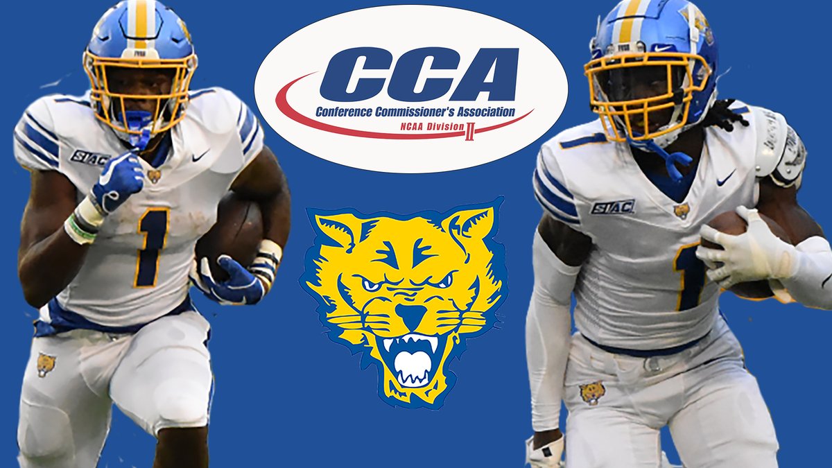 FVSUATHLETICS's tweet image. FVSU Football No. 1 Jersey Duo Earn D2CCA All-Region Awards fvsusports.com/news/2022/12/1…