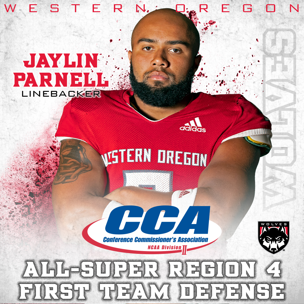 WOU_Wolves's tweet photo. FB | More honors roll in for Western Oregon football's Jaylin Parnell and Joey Sinclair as both were selected to the D2CCA All-Super Region 4 First Team Defense on Thursday. https://t.co/hN2klqcxzJ