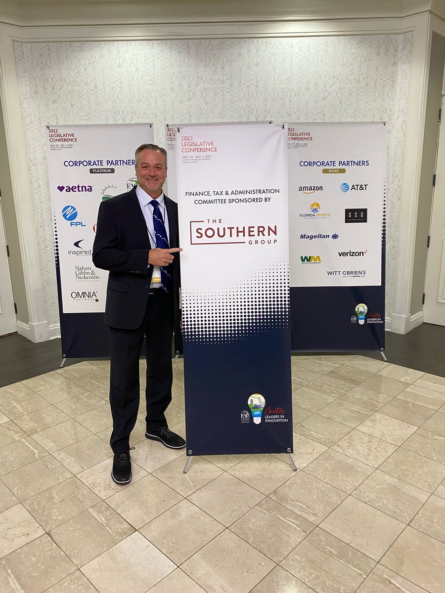 SouthernGroupFL's tweet photo. Day 2 of the @flcounties 2022 Legislative Conference is off to a great start. Our own Mike Moore led the morning’s opening by touching on our firm’s advocacy strength and relationship power. #FACinAction https://t.co/FUgaUR2otl