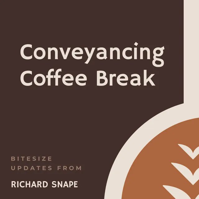 UPDATE: KEY ISSUES AFFECTING CONVEYANCING IN THE CURRENT CLIMATE - WITH RICHARD SNAPE

Richard Snape shares his views on some of the key issues that may affect conveyancers in 2023.

A MUST for all residential conveyancing practitioners

buff.ly/3H456rn