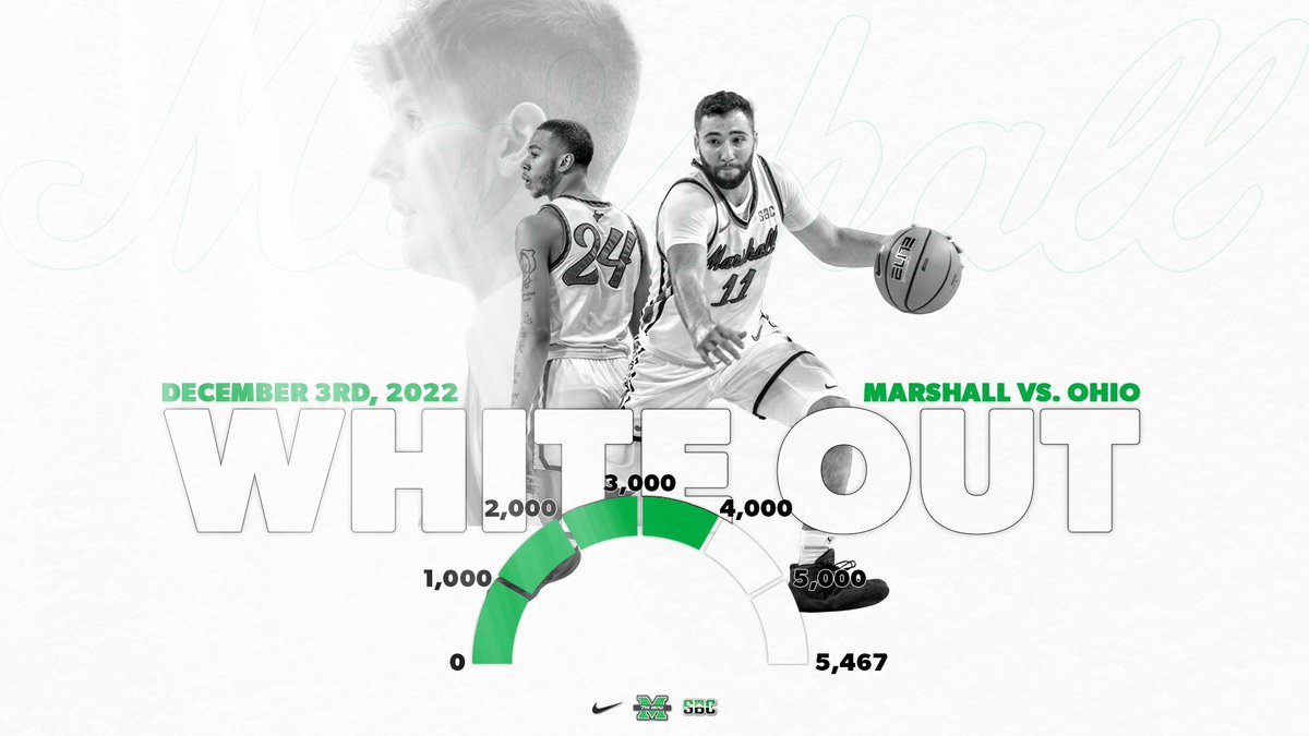 HerdZone's tweet photo. RETWEET this for your chance to win 2 lower level tickets to Saturday's @herd_mbb game!

PACK THE CAM!

White Out!

To purchase 🎟️, click the 🔗: https://t.co/bOeRweboI3 https://t.co/v0BHnN4cbB